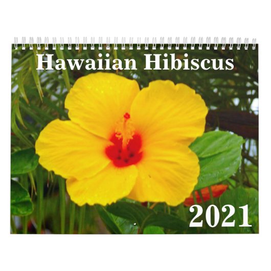 Hawaiischer Hibiskus 2021 Kalender (Titelbild)