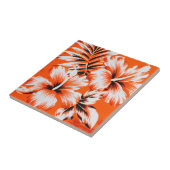 Hawaiischer Hibiskus-Blumen-Hintergrund Fliese (Seite)