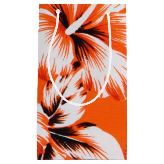 Hawaiischer Hibiskus-Blumen-Hintergrund Kleine Geschenktüte (Vorderseite)
