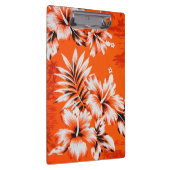 Hawaiischer Hibiskus-Blumen-Hintergrund Klemmbrett (Rechts)