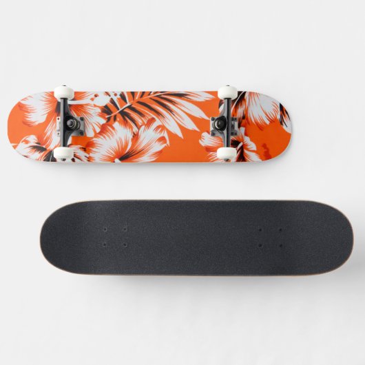 Hawaiischer Hibiskus-Blumen-Hintergrund Skateboard (Horizontal)