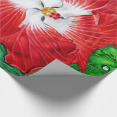 Hawaiischer Hibiskus Geschenkpapier (Ecke)