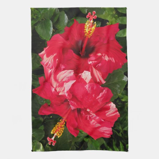 Hawaiischer Hibiskus Geschirrtuch (Vertikal)