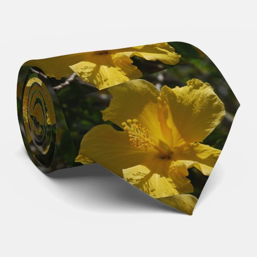 Hawaiischer Hibiskus Krawatte (Gerollt)