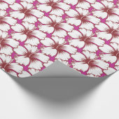 Hawaiischer Hibiskus-tropisches Inseln Luau Thema Geschenkpapier (Ecke)