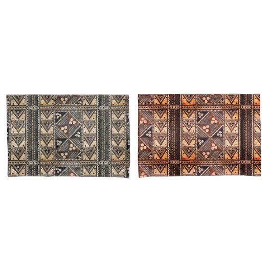 Hawaiischer Hochzeittapa-Stoff Kissenbezug (Vorderseite-Set)