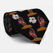 Hawaiischer Hula Mädchen-tropischer Hibiskus Krawatte (Gerollt)