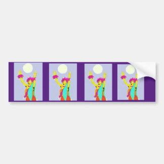 Hawaiischer Hula Stoßdämpfer Autoaufkleber