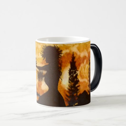 Hawaiischer Hula Tänzer 11-Unze-verwandelnde Tasse (VorderseiteRechts)
