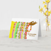 Hawaiischer König Kamehameha Day, drapiertes Leis Karte (Gelbe Blume)