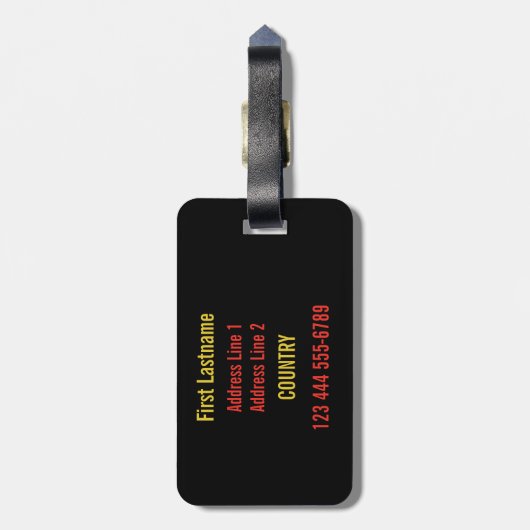 Hawaiischer Leugewohnheits-Gepäckanhänger Gepäckanhänger (Rückseite vertikal)