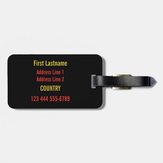 Hawaiischer Leugewohnheits-Gepäckanhänger Gepäckanhänger (Rückseite horizontal)