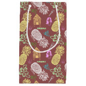 Hawaiischer Luau gemustert Kleine Geschenktüte (Vorderseite)