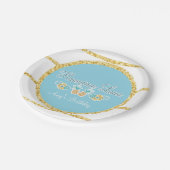 Hawaiischer Luau Party-Teller Pappteller (Schrägansicht)