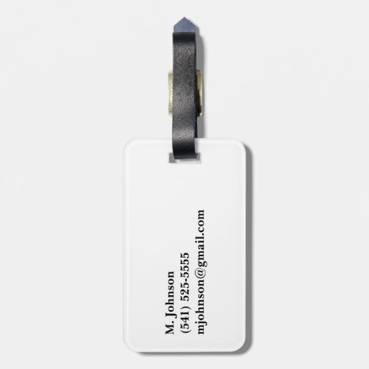 Hawaiischer Meeresschildkröte-Gepäckanhänger Gepäckanhänger (Rückseite vertikal)