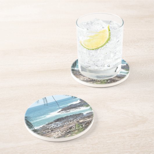 Hawaiischer Paradies-Untersetzer Untersetzer (Seite)