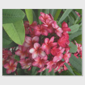 Hawaiischer Plumeria Geschenkpapier (Flach)