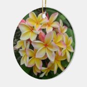 Hawaiischer Plumeria Keramikornament (Links)