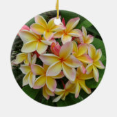 Hawaiischer Plumeria Keramikornament (Hinten)
