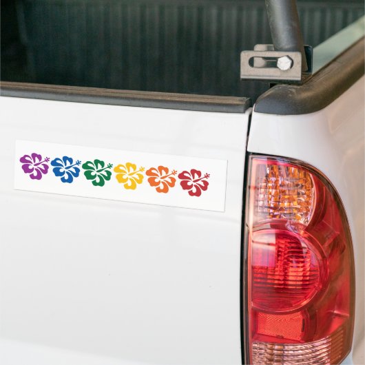 Hawaiischer Regenbogen Autoaufkleber (Auf Lkw)