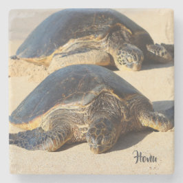 Hawaiischer Seeschildkröte-Untersetzer Steinuntersetzer