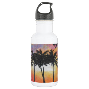 "Hawaiischer Sonnenuntergang " Edelstahlflasche