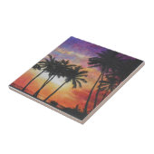 "Hawaiischer Sonnenuntergang " Fliese (Seite)
