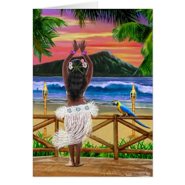 HAWAIISCHER SONNENUNTERGANG HULA (Vorne)