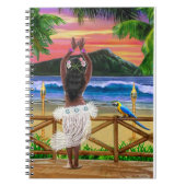 HAWAIISCHER SONNENUNTERGANG HULA NOTIZBLOCK (Vorderseite)