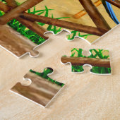 Hawaiischer Sonnenuntergang Hula Tänzer Puzzle (Seite)