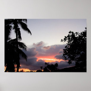 Hawaiischer Sonnenuntergang Poster