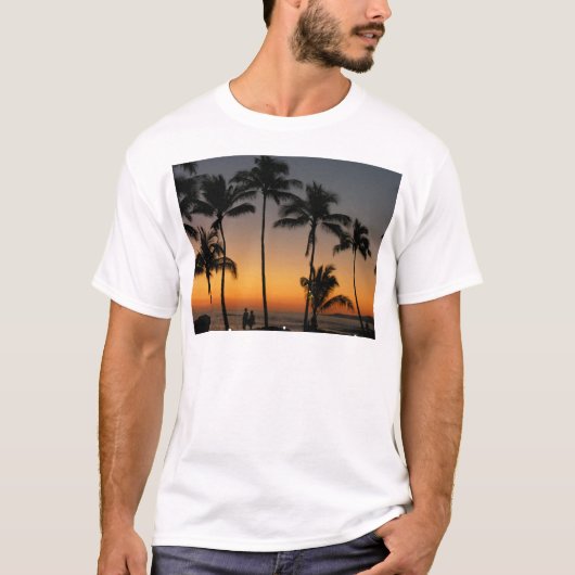 Hawaiischer Sonnenuntergang T-Shirt (Vorderseite)