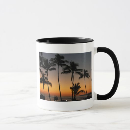 Hawaiischer Sonnenuntergang Tasse (Rechts)