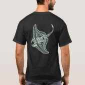 Hawaiischer Stammes- Mantarochen T-Shirt (Rückseite)