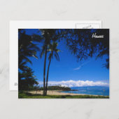 Hawaiischer Strand Postkarte (Vorne/Hinten)