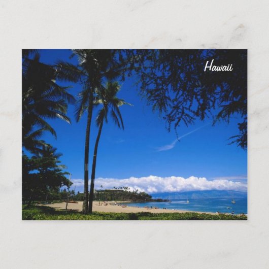 Hawaiischer Strand Postkarte (Vorderseite)
