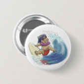 Hawaiischer Surfer Button (Vorne & Hinten)