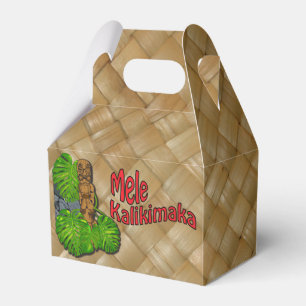Hawaiischer Tiki Mele Kalikimaka Geschenkschachtel
