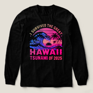 Hawaiischer Urlaub I überlebte Hawaii Tsunami Tri-Blend Shirt