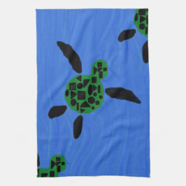Hawaiisches Art Honu Gewohnheits-Geschirrtuch Küchentuch