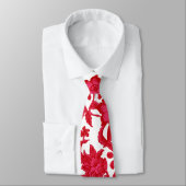 hawaiisches Blumen des Rosas und Burgunders Krawatte (Gebunden)