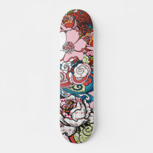 Hawaiisches BlumenSkateboard Skateboard