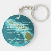 Hawaiisches Gebet Schlüsselanhänger (Rückseite)