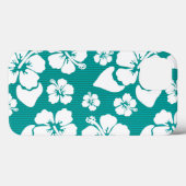 Hawaiisches Hibiskus-Blumen-Muster Case-Mate iPhone Hülle (Rückseite (Horizontal))