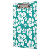 Hawaiisches Hibiskus-Blumen-Muster Klemmbrett (Links)