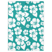 Hawaiisches Hibiskus-Blumen-Muster Klemmbrett (Rückseite)