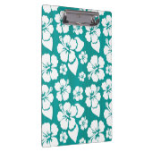 Hawaiisches Hibiskus-Blumen-Muster Klemmbrett (Rechts)