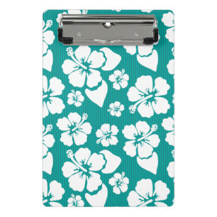 Hawaiisches Hibiskus-Blumen-Muster Mini Klemmbrett