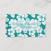 Hawaiisches Hibiskus-Blumen-Muster Visitenkarte (Vorderseite)