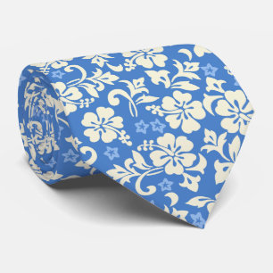 Hawaiisches Hibiskus-doppelseitiges Kapalua Pareau Krawatte